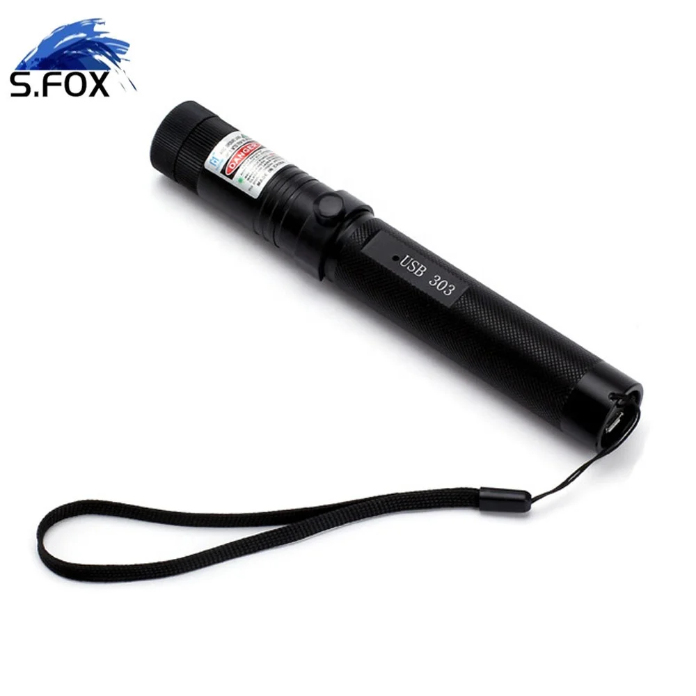 USB Charging Powerful 50mw 100mw USB Rechargeable Long Distance 532nm Green Red Purple Laser Pointer