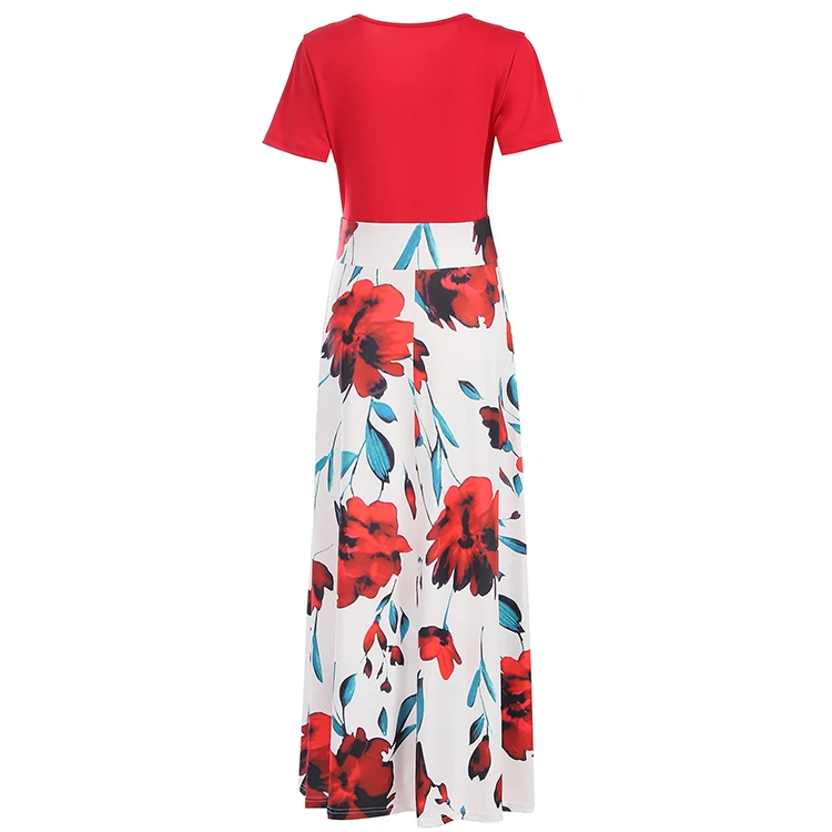 Wholesale Cheap Fat Woman Clothes Print Fashion Plus Size Party Dresses