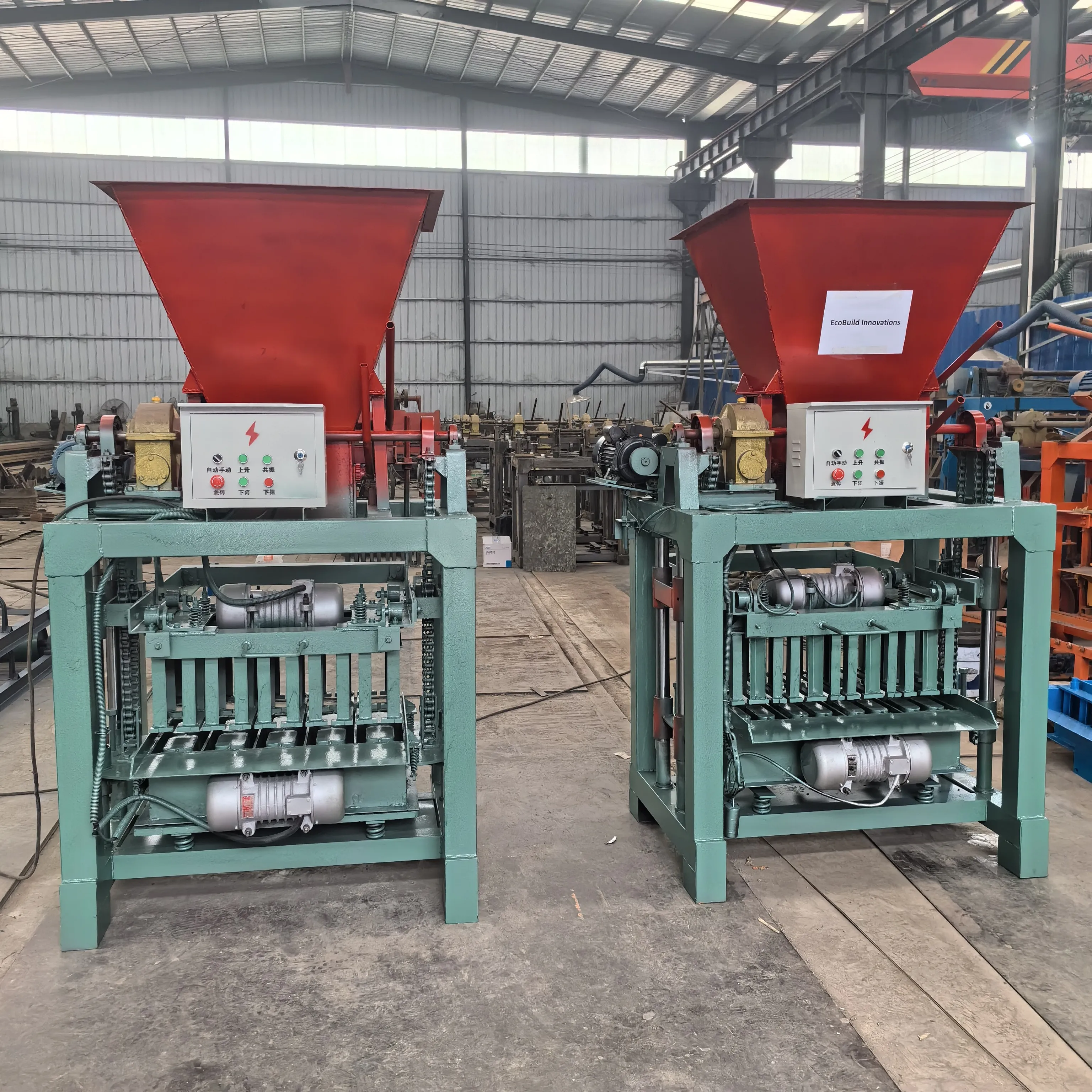 qt4-23a semi automatic brick paver making machine qmr2 40 compressed earth soil cement block brick making machine