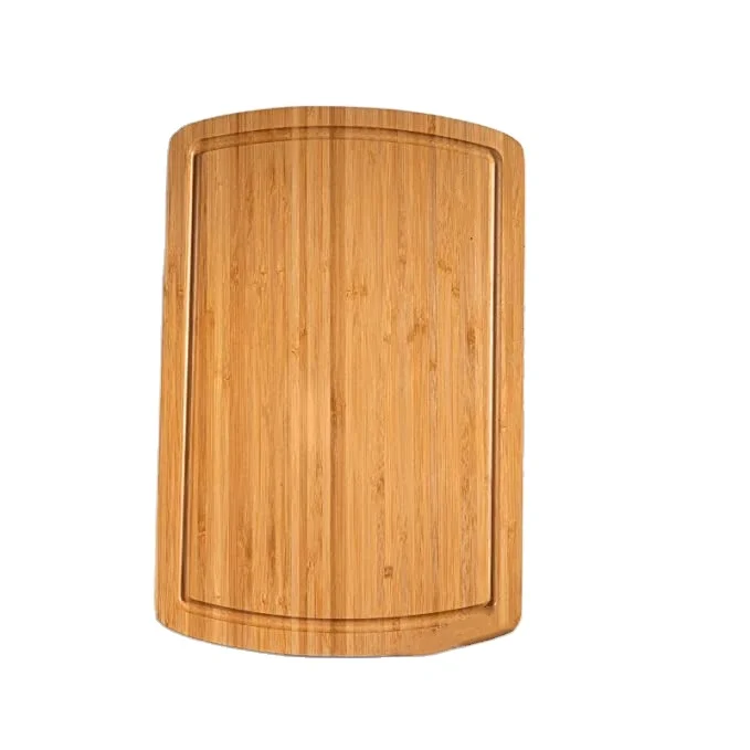Bamboo Cutting Board, Kitchen Chopping Boards with Juice Groove for Meat, Vegetables Bamboo Butcher  Block Carving Board