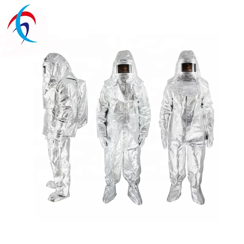 China Factory Direct Supply EN Standard Heat Resistant Clothing Aluminum Fire Protective Suit for Firefighter