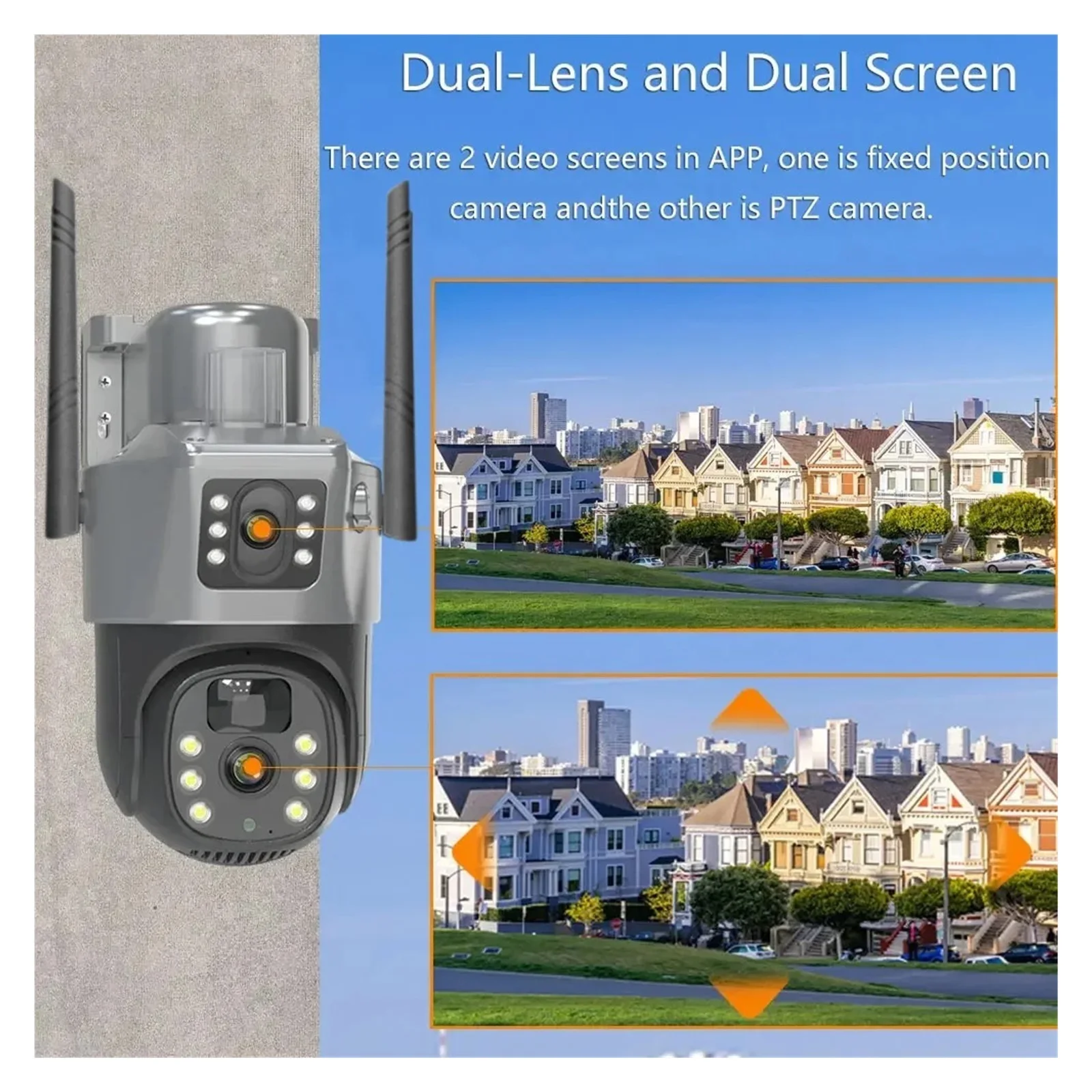 Senhuo Solar Outdoor Security 4K 8MP 4G SIM Card WiFi Wireless AI Humanoid Tracking IP CCTV Surveillance Camera