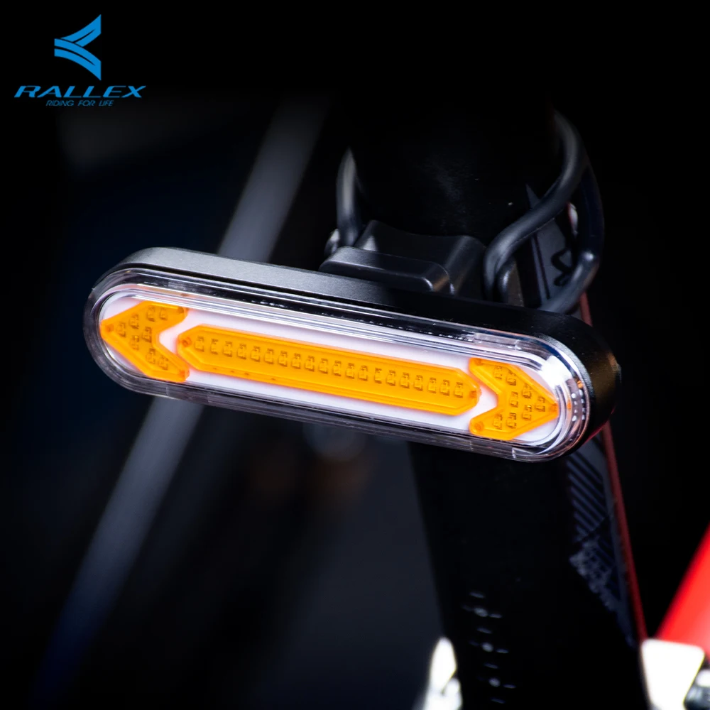 Vibration Sensor 1500mah waterproof IP65 led bike light rechargeable bike indicator light rear bicycle light