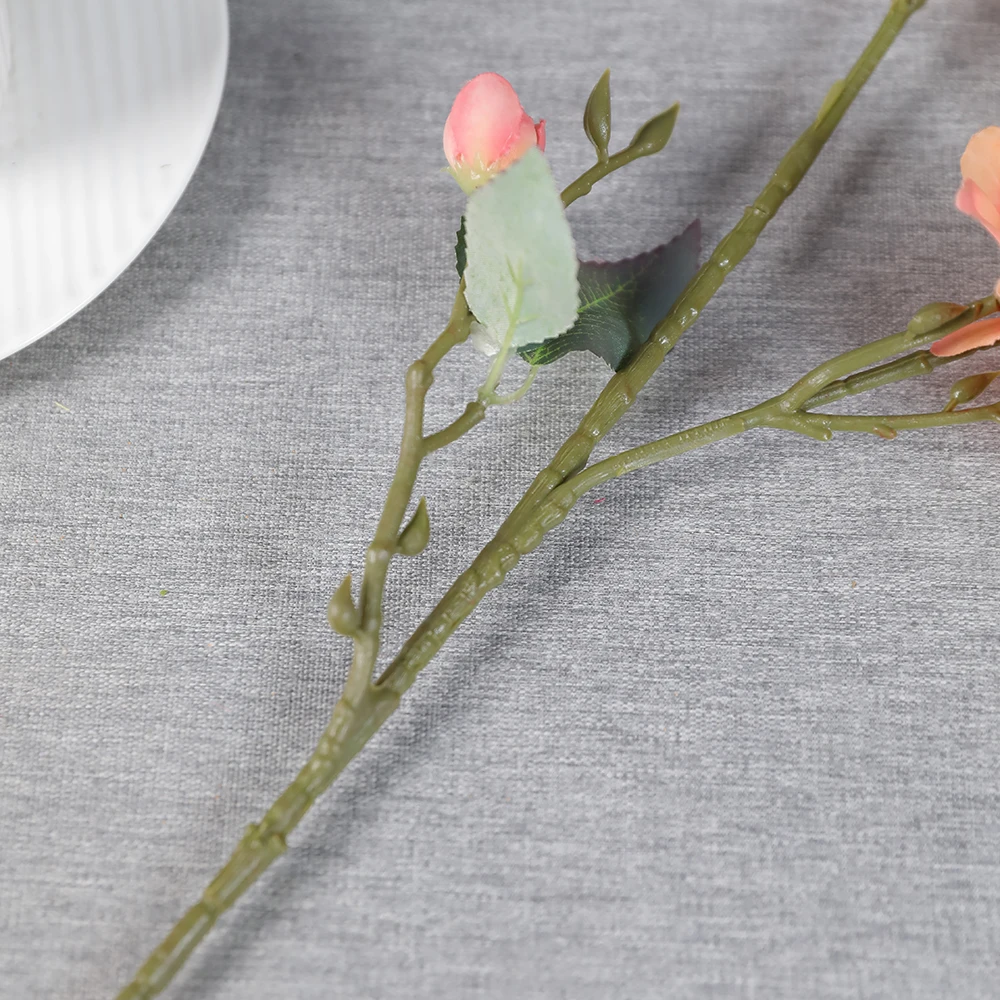 High End Camellia Flower Silk Cloth Long Stem Floral Arrangement Camellia Flower Wholesale Artificial Camellia Flower