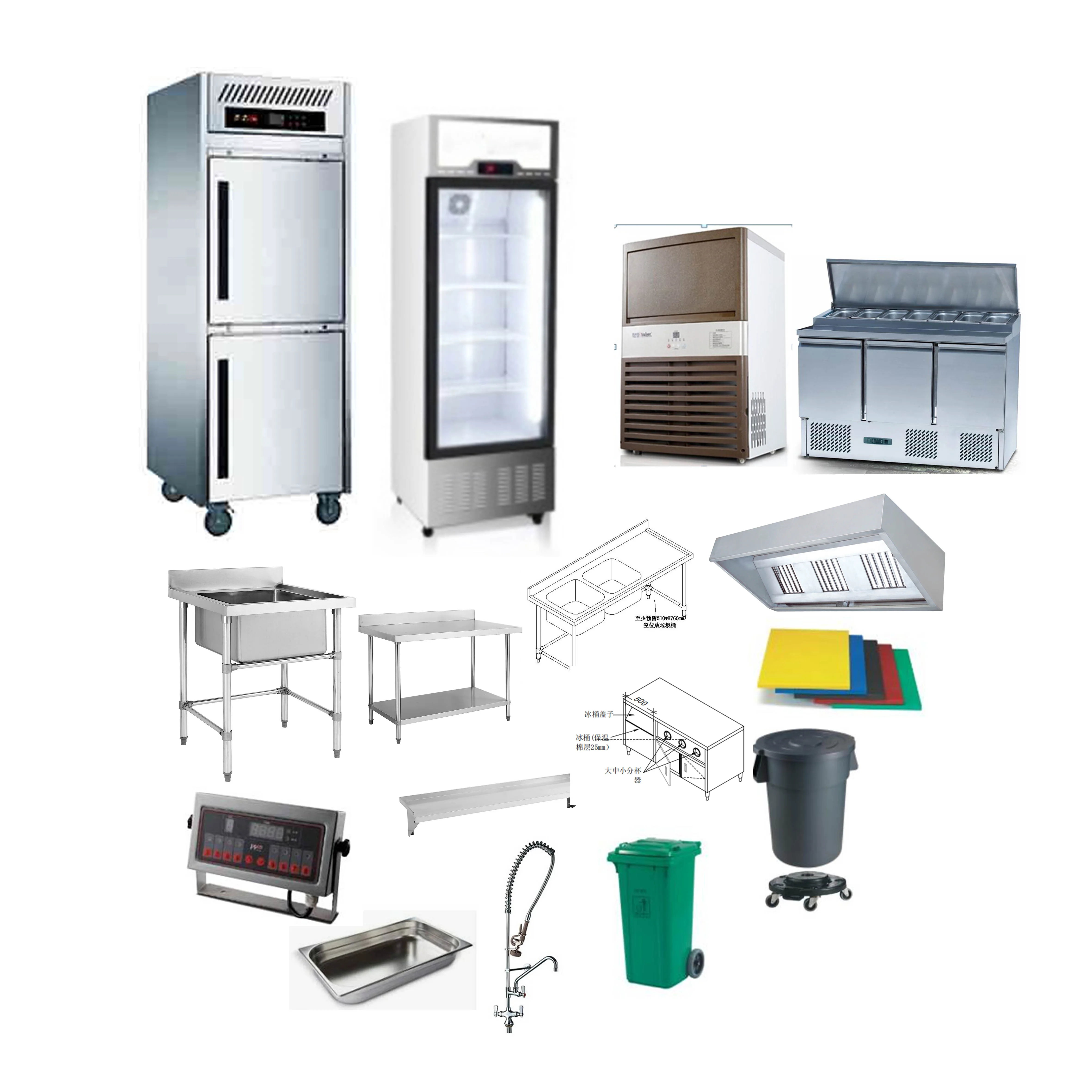 New Fast Food Equipment for Burger and Chicken for Restaurants and Food Shops with Core Components Motor Pump Bearing Gear