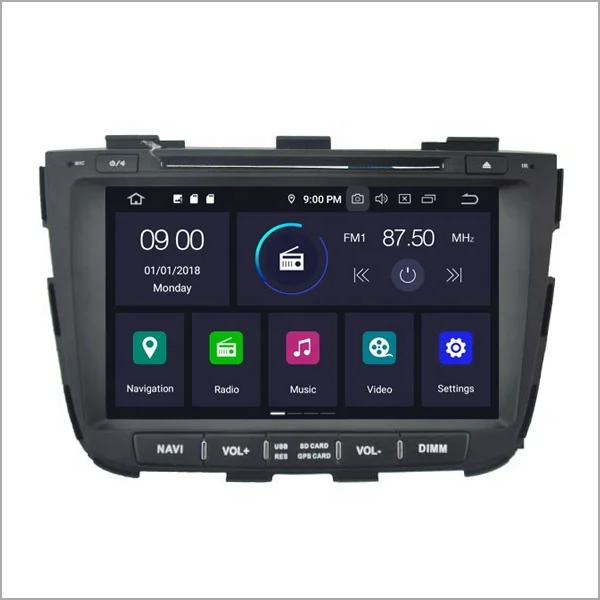 NEWNAVI 8 inch touch screen car stereo Android 10.0 built in GPS/WIFI multifunctional 2 din car dvd player for KIA SORENTO 2013