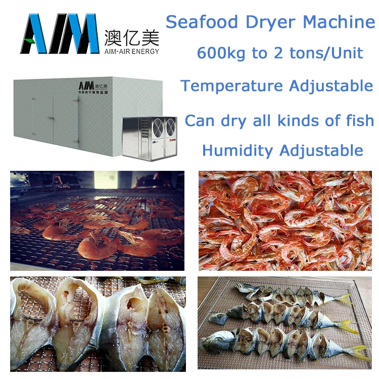 AIM Drying Equipment Hot Air Source Heat Pump Dryer Machine For Konjac Fruit Yellow Pear Wood Vegetable Meat Fish