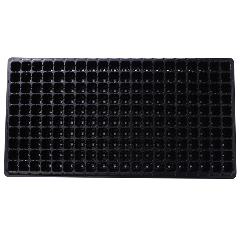 PS Materia microgreens trayl 200 cells Seed Starting Tray Black Vegetable Plant Seed Germination Growing Tray