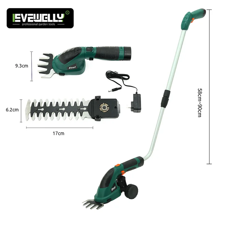 3.6V  Electric Hand Held Battery Powered Rechargeable Cordless Grass Shear Shrubber Handheld Hedge Trimmer