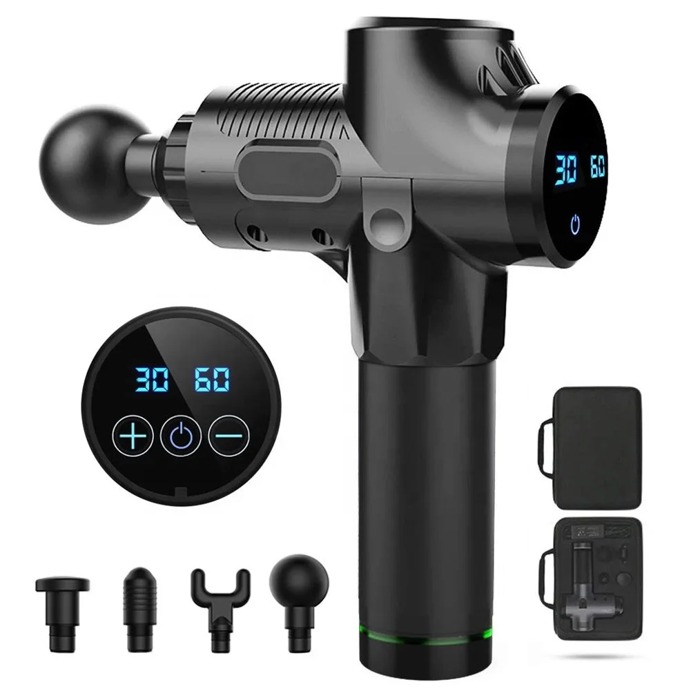 Best Professional Fitness Lose weight LED Digital 20 speed Deep Tissue Vibration Body Muscle Relax Gym Home Use Massager Gun