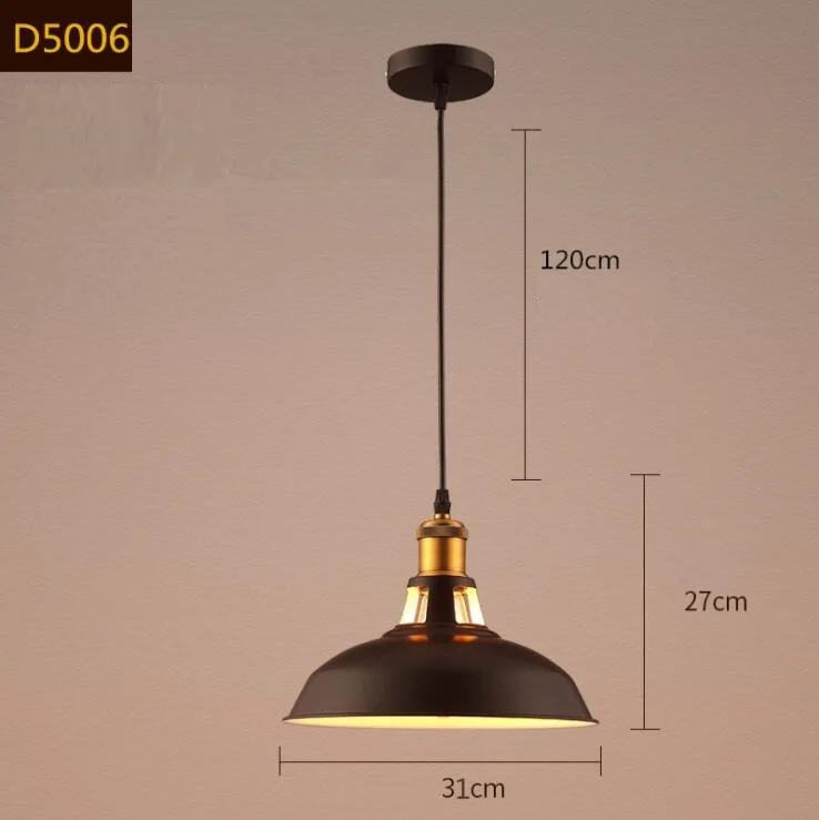 Retro Black Silver , White Industrial Lustre Profile Aluminum Indoor Lighting Pendant Lamp  Pedant Light Chandelier