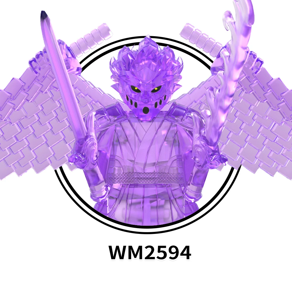 WM6167 Susanoo Uchiha Ninjutsu Japanese Anime Uzumaki Collect Educational Plastic Mini Building Blocks for Children Gift Toys