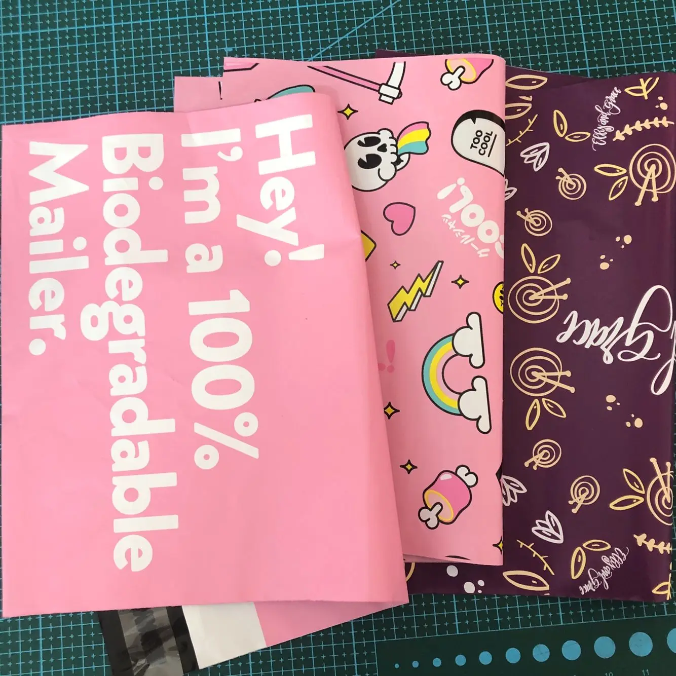 Custom Logo Printed Express Recycled Black Courier Bags Clothes Shipping Package Envelope Poly Mailer Mailing Polymailer Bag