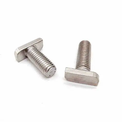 Shanghai YH Custom Stainless Steel A2-70 M6 M8X25 T Head T Bolt And Nut for Aluminum Profile