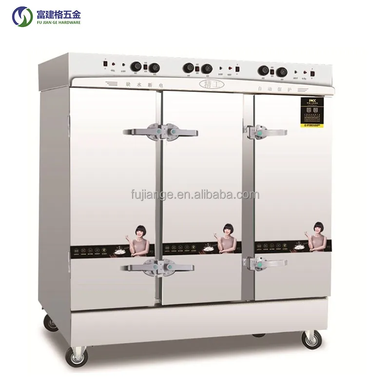 304 Electric Steam Cabinet 24 Layers Steaming Cabinet Canteen Steam Cooking Cabinet Induction Two Doors Hot Selling