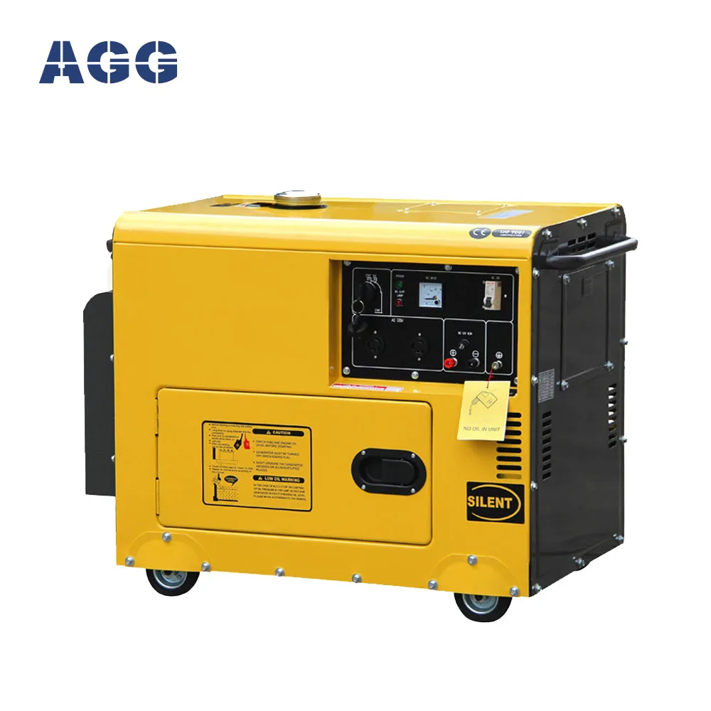 AGG China 5kw Diesel Generator Three Phase Portable Diesel Generator 5000w