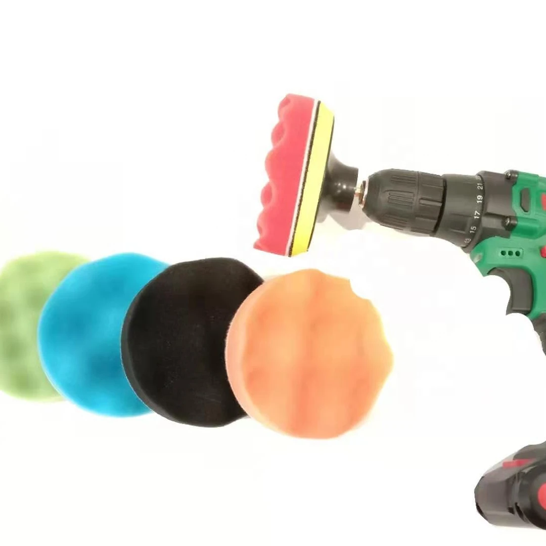 5 pcs Spongy brush set for car polishing, bathroom cleaning