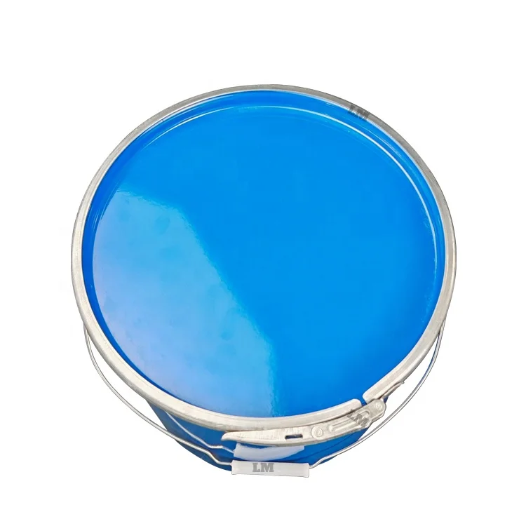 15L Steel Drum Blue Barrel Reusable Metal Paint 4 Gallon Paint Buckets Empty Pail For Powder