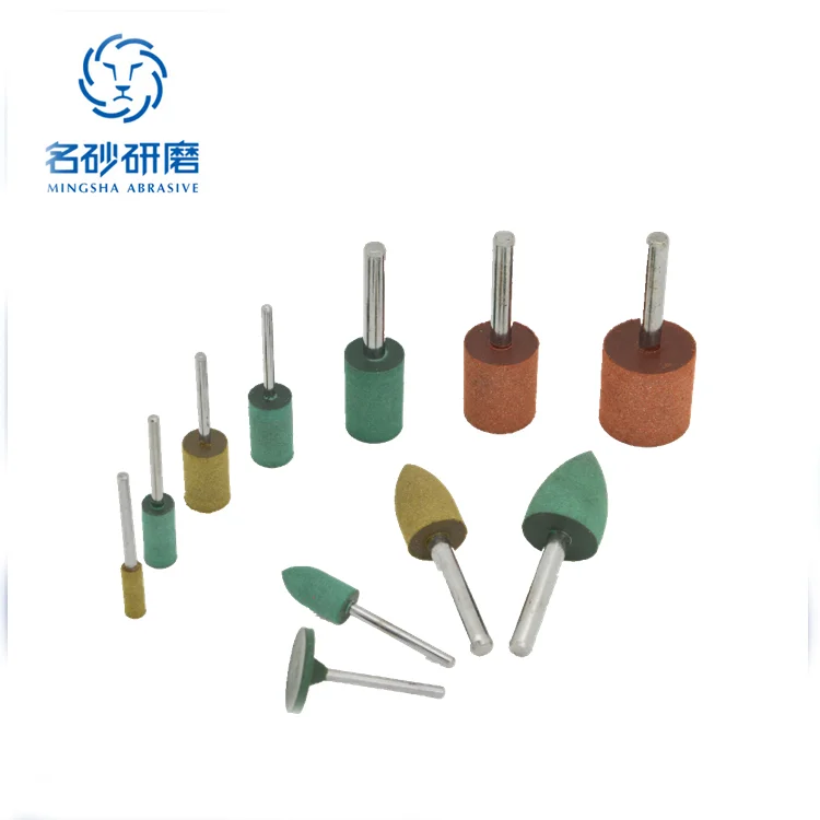 6mm shank abrasive mounted zirconium stone sand cloth grinding head  sandpaper roll with handle abrasive tool polishing