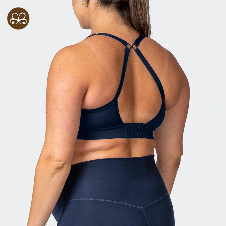Custom Logo Navy Maternity Fitness Nursing Breastfeeding Sports Bra With mummy button