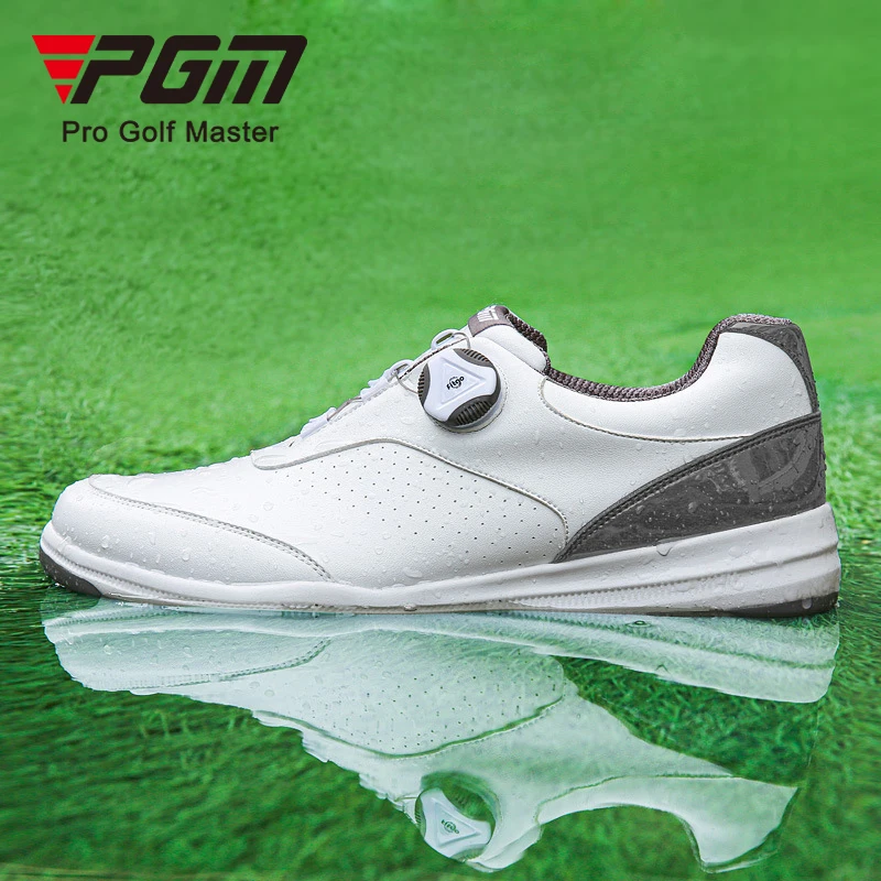 PGM XZ170 custom golf shoes men zapatos de golf waterproof golf shoes with spikes
