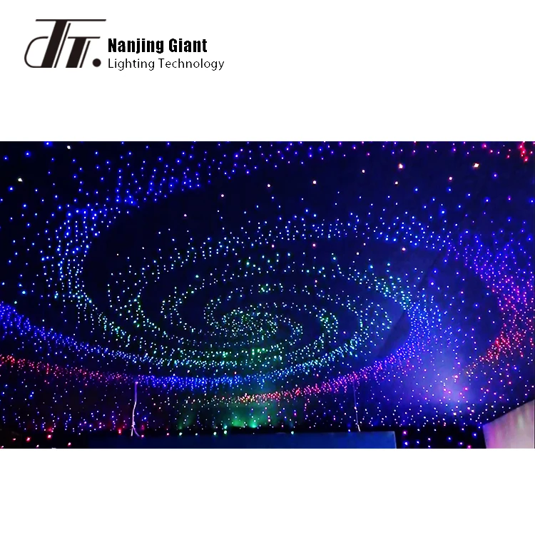 custom color nebula shooting star Plastic fiber optic star tile for home roof and hotel ceiling interior decoration