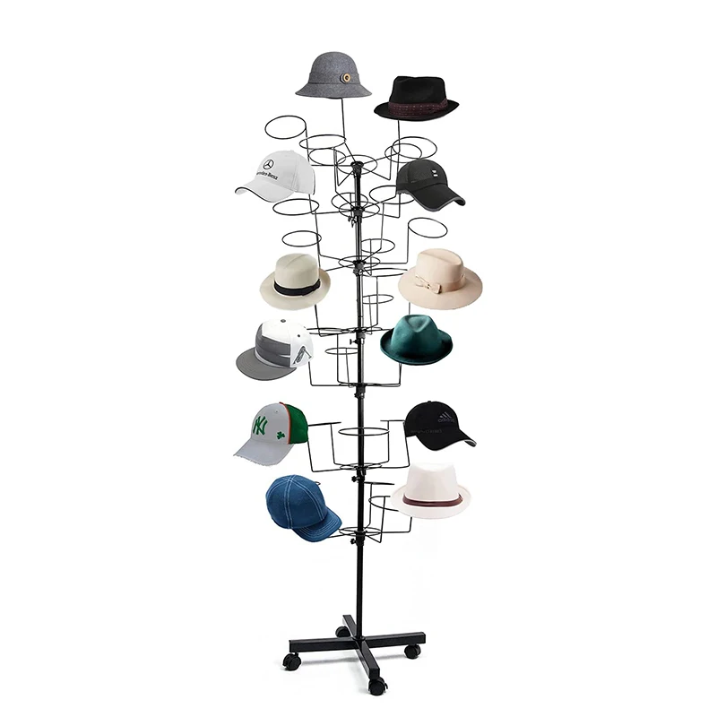 35 крючки шляпа стойки современные металлические шляпа Вешалка парики держатель вращающийся головной убор дисплей стенд