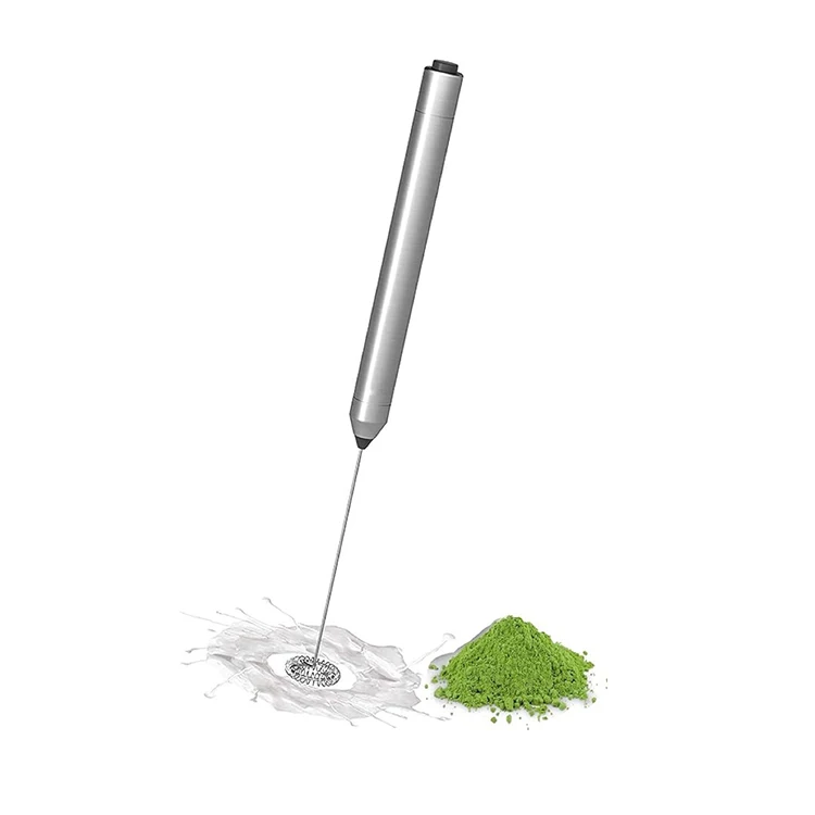 Slim Stainless Steel  Electric Matcha Tea Mixer, Handheld Mini Coffee Foamer Milk Frother Whisk Mix Tools for Powder Supplements