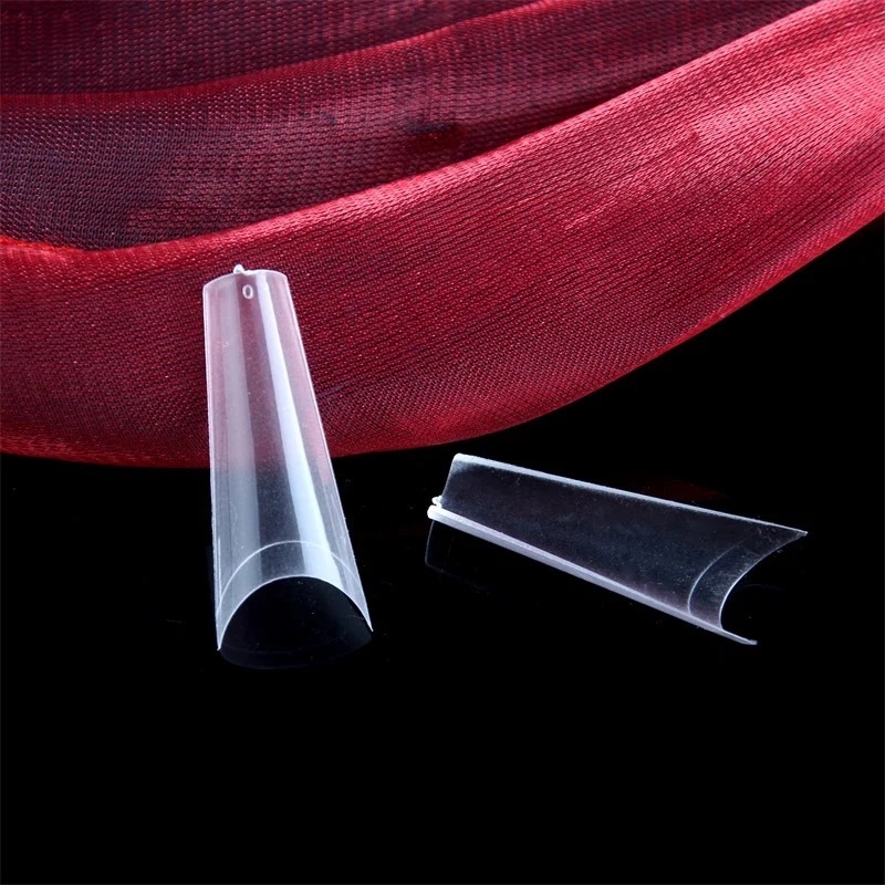 Ultra thin gel press on nail tips Matte inside Deep C curve False nail tips 500