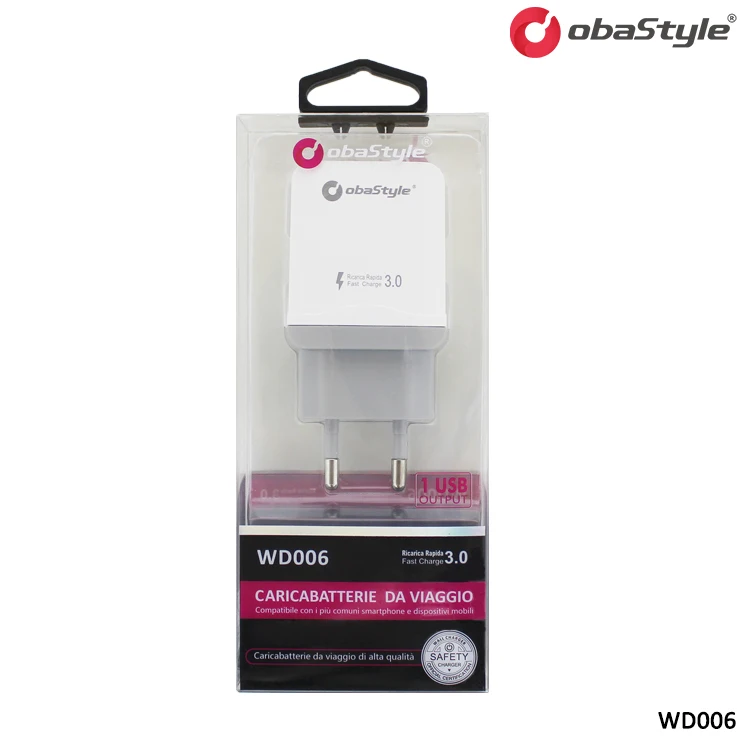 New Arrivals QC3.0 3.0A USB Phone Charger Travel Charger Wall Charger for Mobile Phone