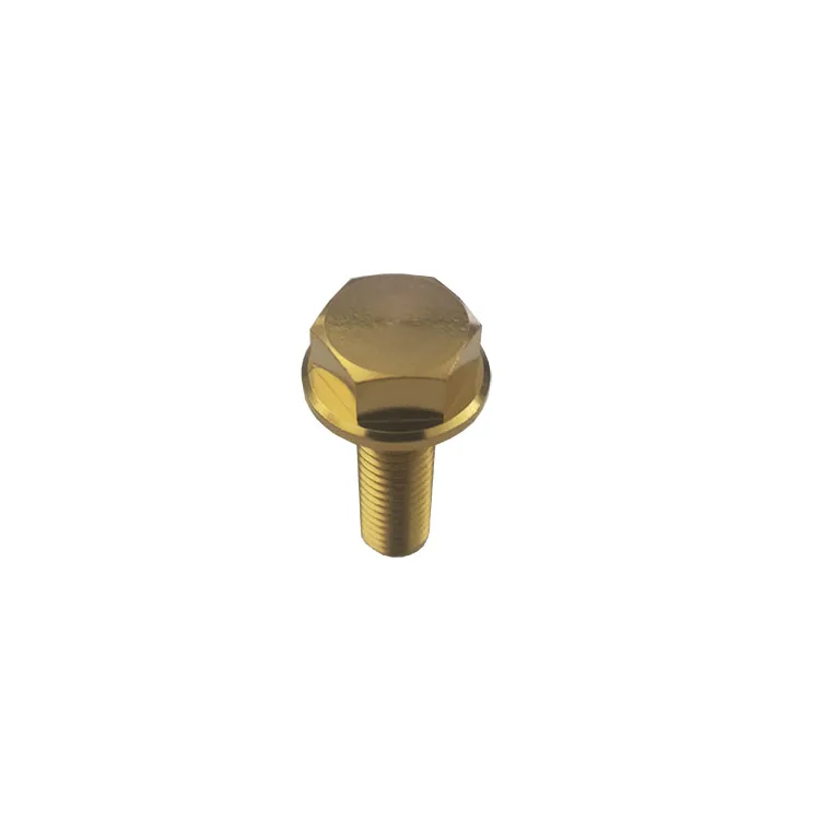 customization m8 titanium flange head bolt for tuv or car