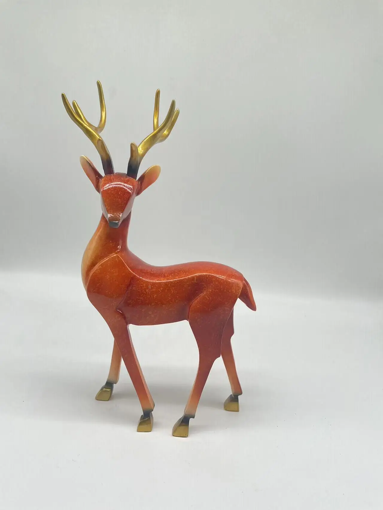 Sika Deer Figurines Desktop New Ornaments Animal Resin Home Decoration