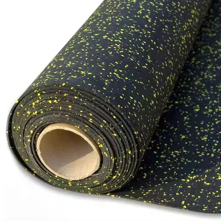 Eco-friendly Anti-slip Fitness Playground Sport Synthetic EPDM Rubber Flooring Tiles Gym Mats rubber Rolls for home gym