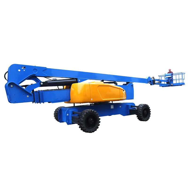 Powerful Towable Articulated Boom Lift for Construction Site Operations with Ease