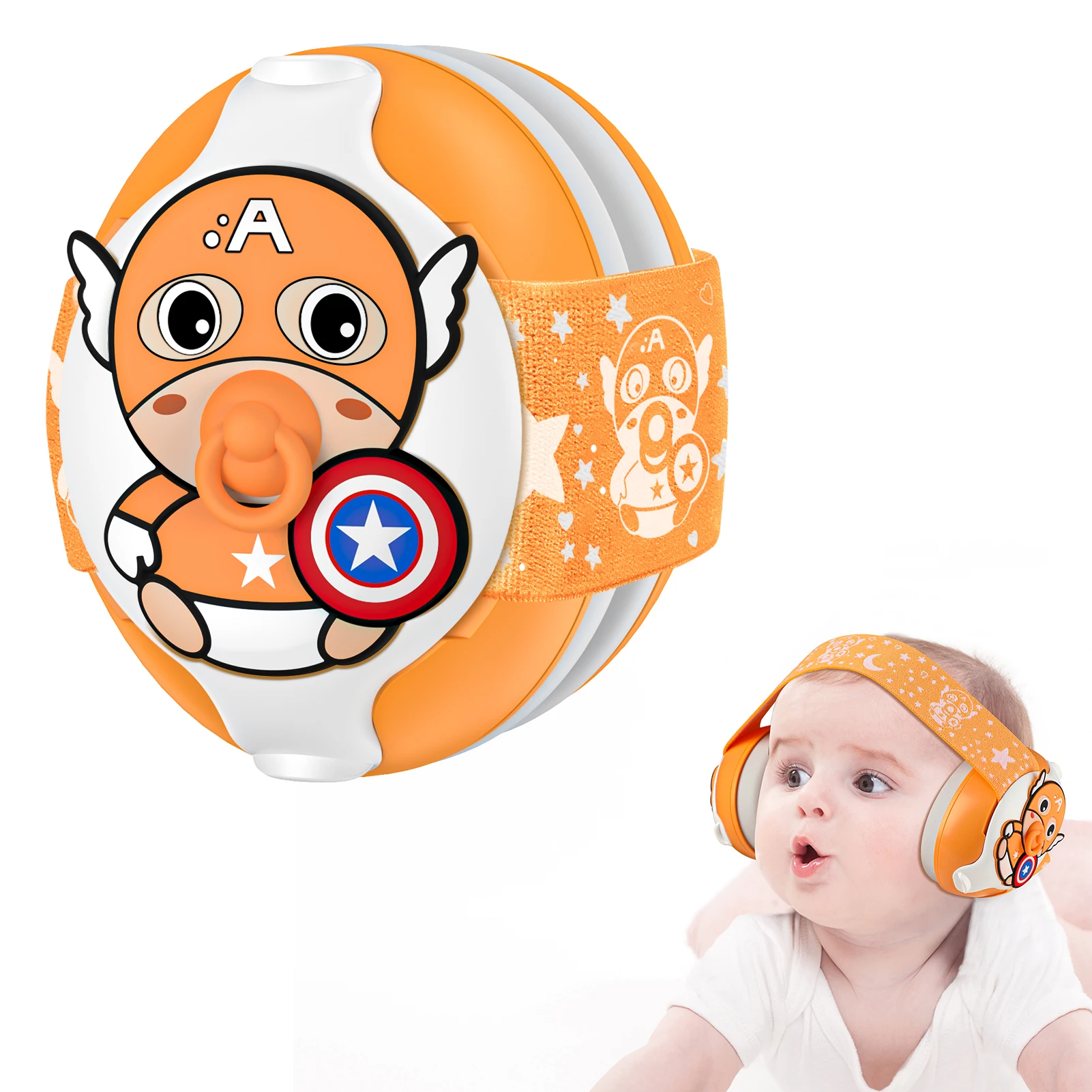 Custom Hearing Protection Baby Ear Defend 25dB Noise Cancelling Kids Ear Protection Headphones Soft Safety Babi Earmuff