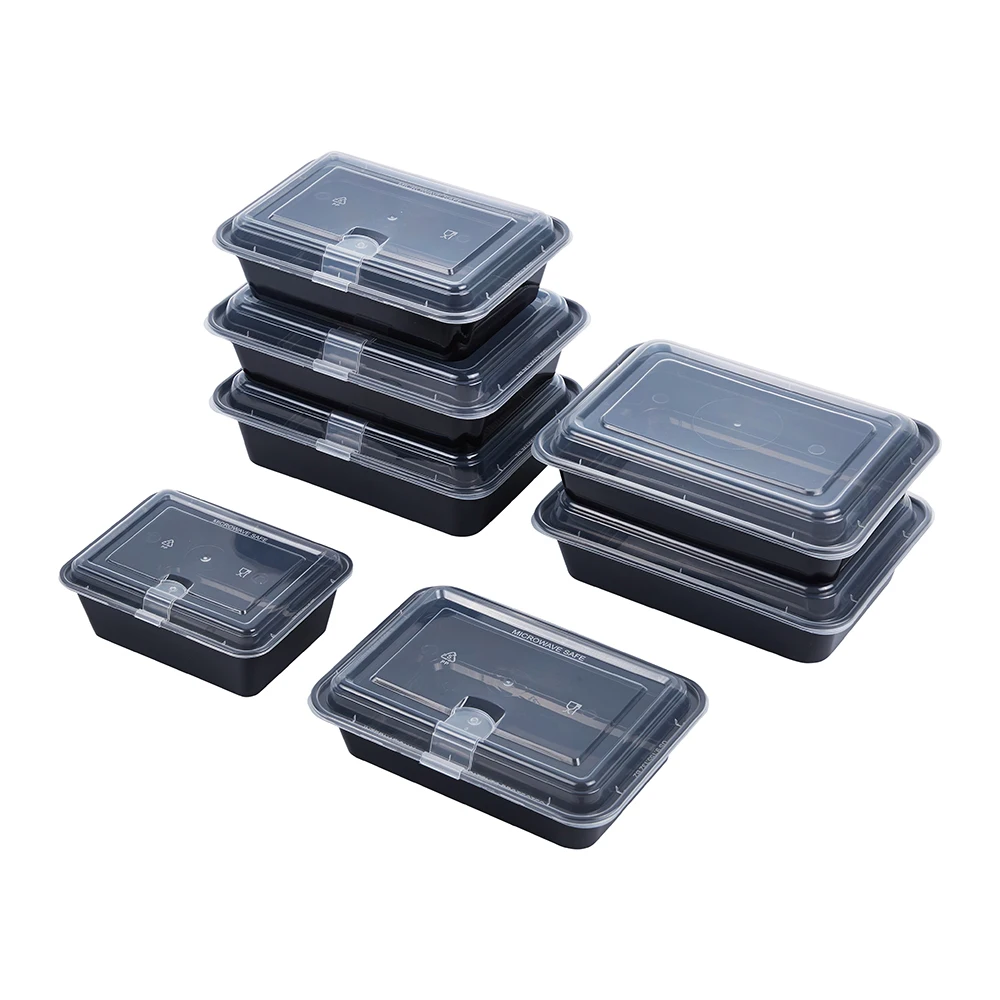 Wholesale disposable lunch box  PP plastic food containers with lids microwave safe