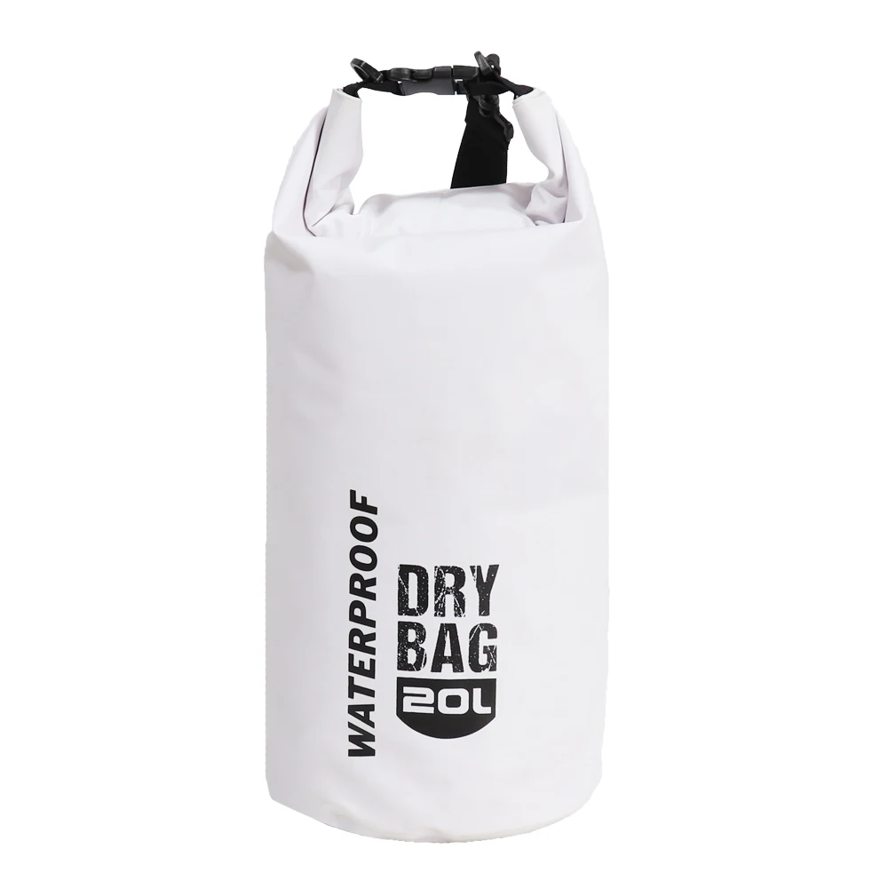 Army green 20L 500D pvc tarpaulin ocean pack beach boating floating diving swimming waterproof dry bag