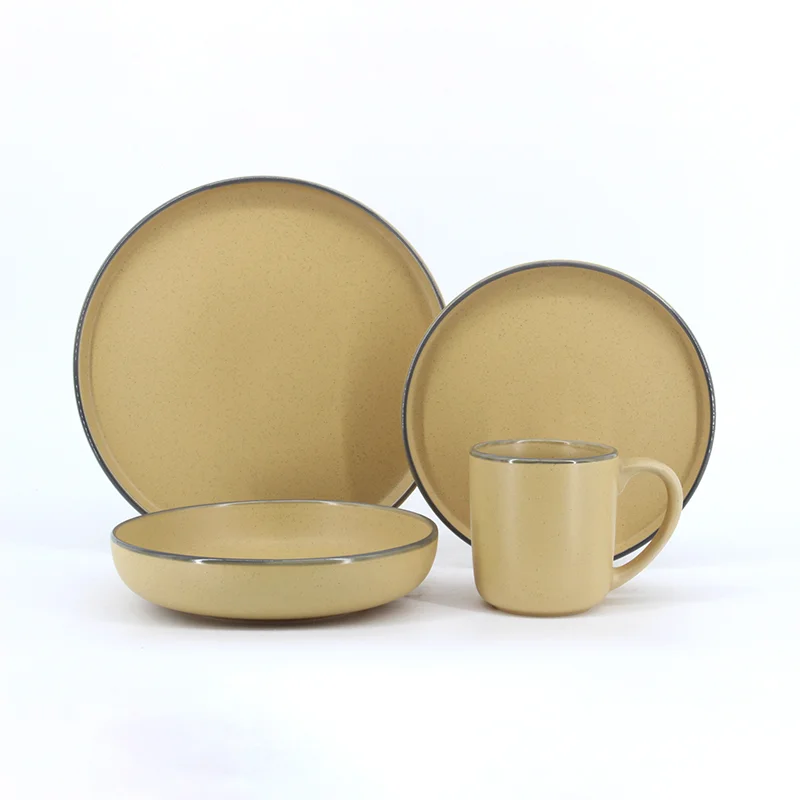 Оптовые цены на керамические обеденные тарелки набор посуды роскошные наборы столовых приборов