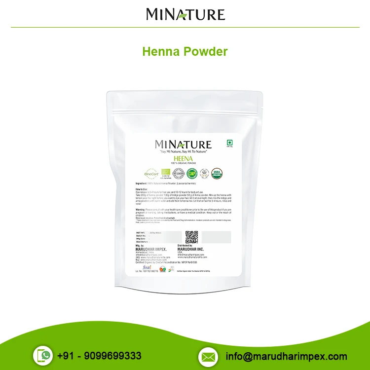 Special Quality Organic Henna Powder at Good Price