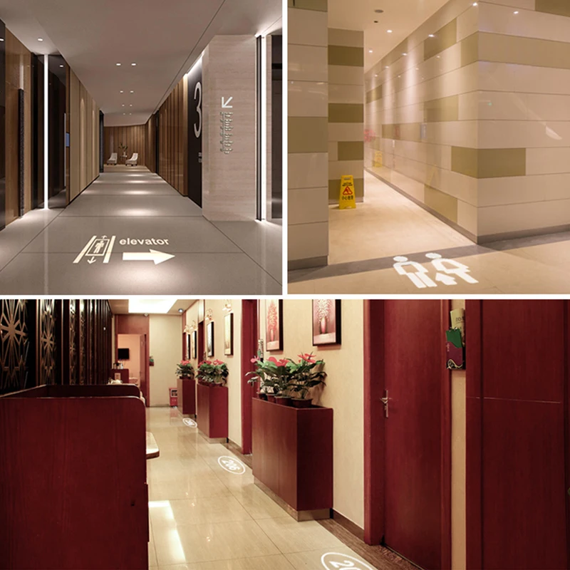 Светодиодный защитный знак gobo 20 Вт встроенный проектор с