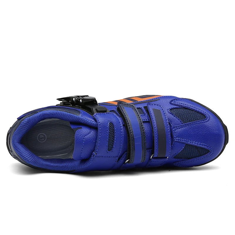 Lightweight breathable synthetic leather sports shoes for mountain anti slip bicycle manufacturers