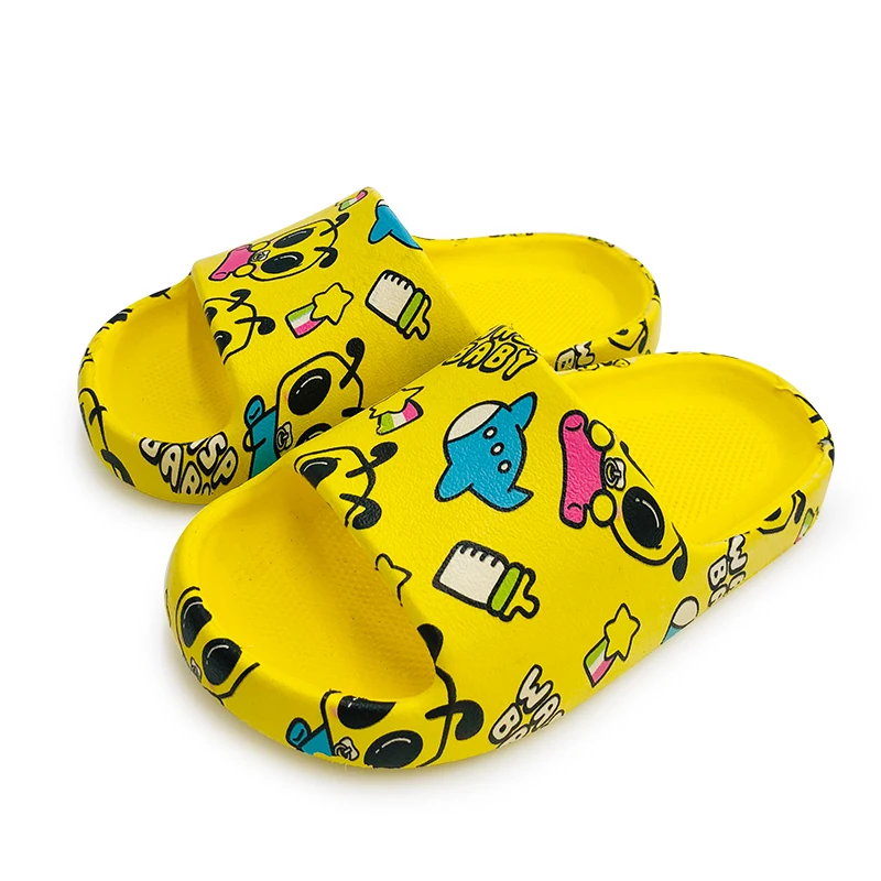 2021 Newest little baby boy best designer cartoon slides slippers for kids