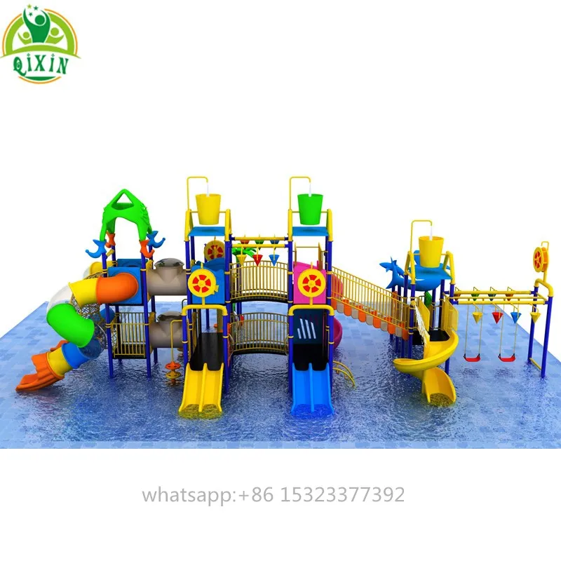 Large size Pool game swimming outdoor water slide kids playground water park
