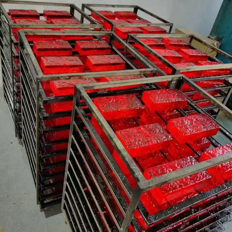 200*100*50mm colored solid crystal glass bricks for wall building decoration glass blocks home hotel partition