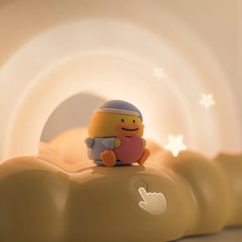 ICARER FAMILY Smart Night Light Smile Rainbow Desk Lamp For Home 5V Battery Night Light