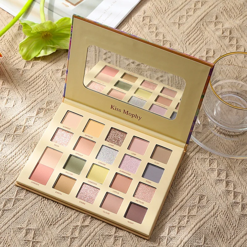 Custom High Quality 20Colors Makeup Eyeshadow Pigmented Oil Painting Scenery Eye Shadow Palette