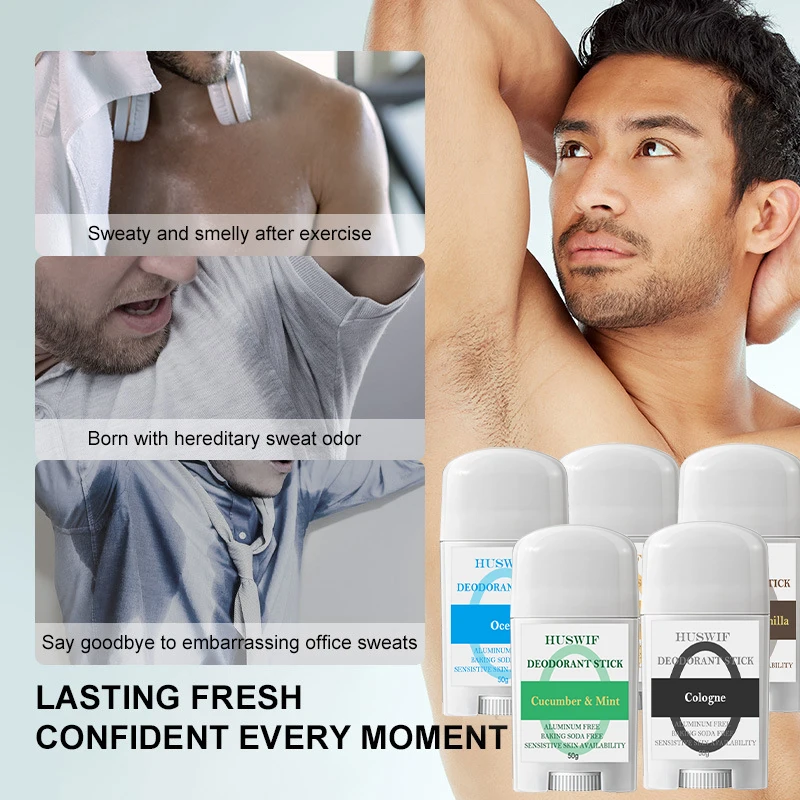 Custom Logo Vegan Organic Men Women Body Deodorant and Antiperspirant Body Refreshing Deodorant Antiperspirant Stick