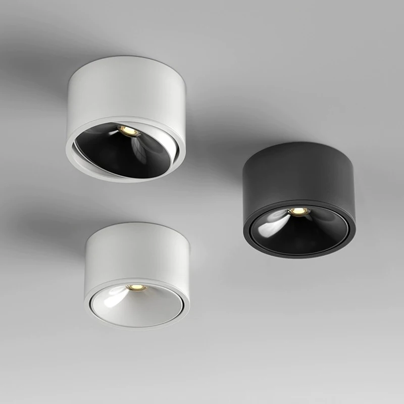 360 Degree Rotatable 7w 10w 12w 15w Led Ceiling Spot Light Surface Mounted Ceiling Downlight