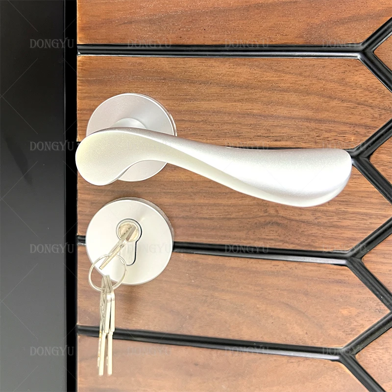 Heavy-Duty Solid Wood Entry Door with Advanced Lock System Extra Security Weatherproof Design for Home Use