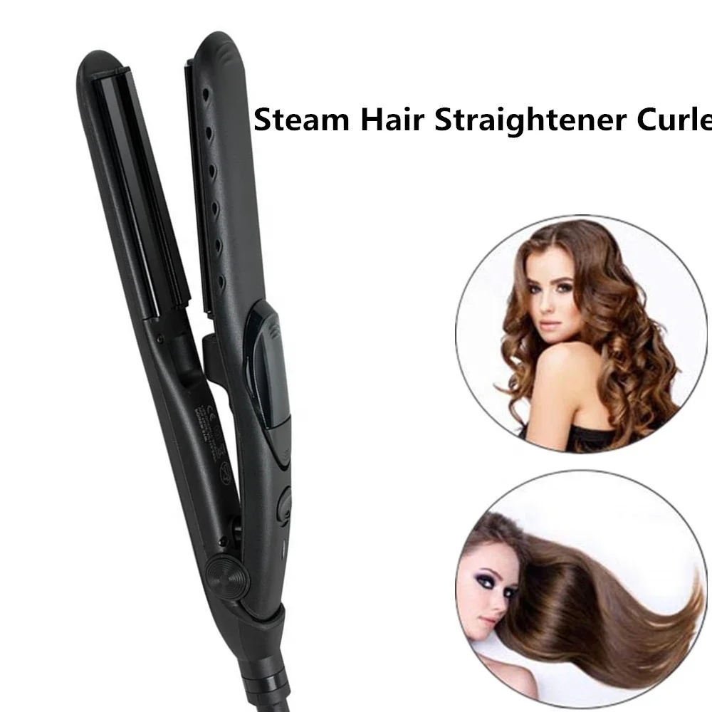 Factory Price Salon Styling tools LCD Steam Machines flat irons steam Hair Straightener